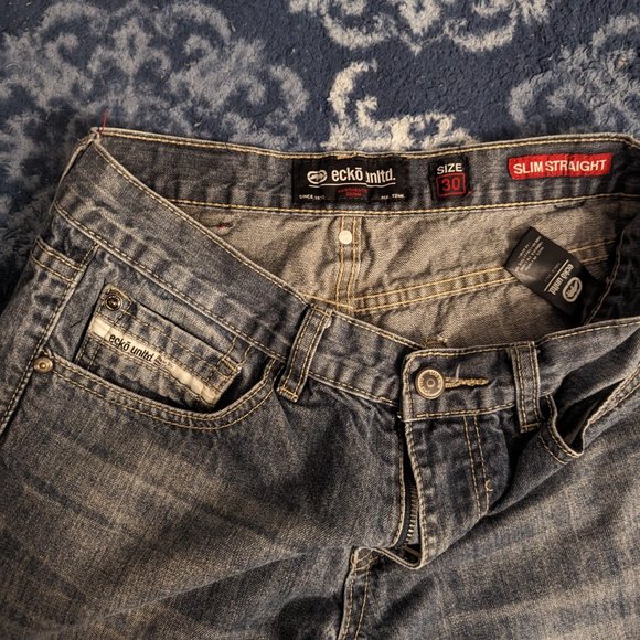 Ecko Unlimited Jeans Slim Straight fit Size 30 - Picture 5 of 5